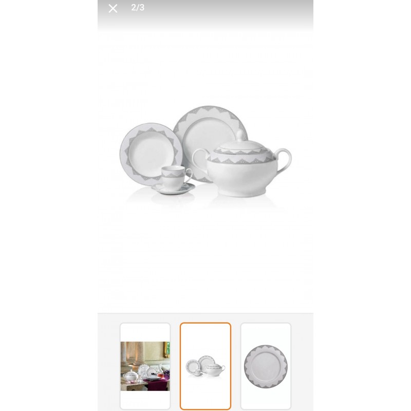 Korkmaz Bıanca Collectıon 86 Parça 12 Kişilik Yemek Takımı A8047