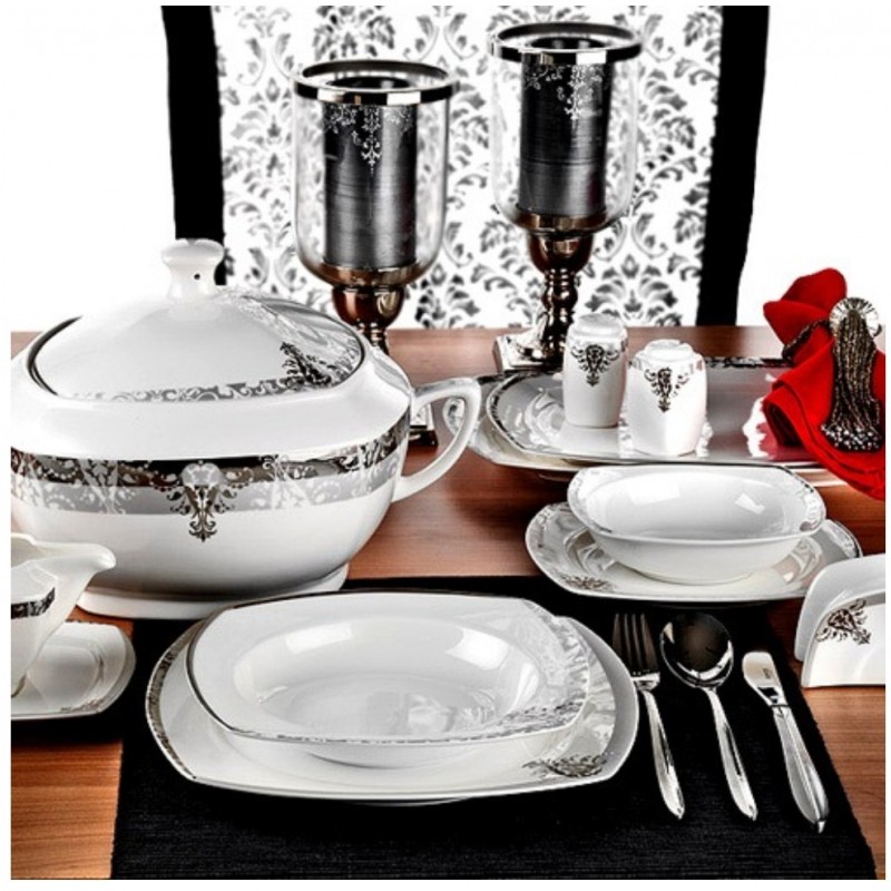 Schafer Shf 6013 85 Parça Kare Yemek Takımı