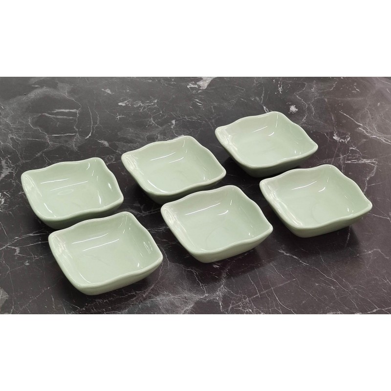 çerezlik yeşil keramika 6lı