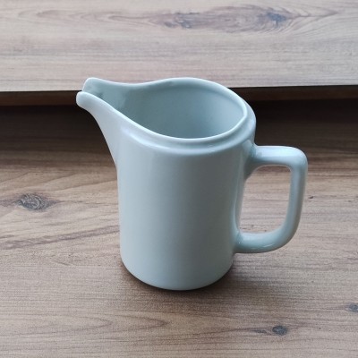 porselen kulplu sütlük sirkelik yağlık sade beyaz