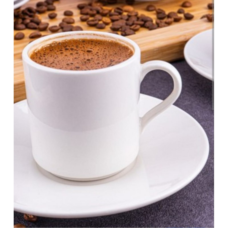 Porselen Kahve Fincanı Otel Tipi Düz 6 kişilik