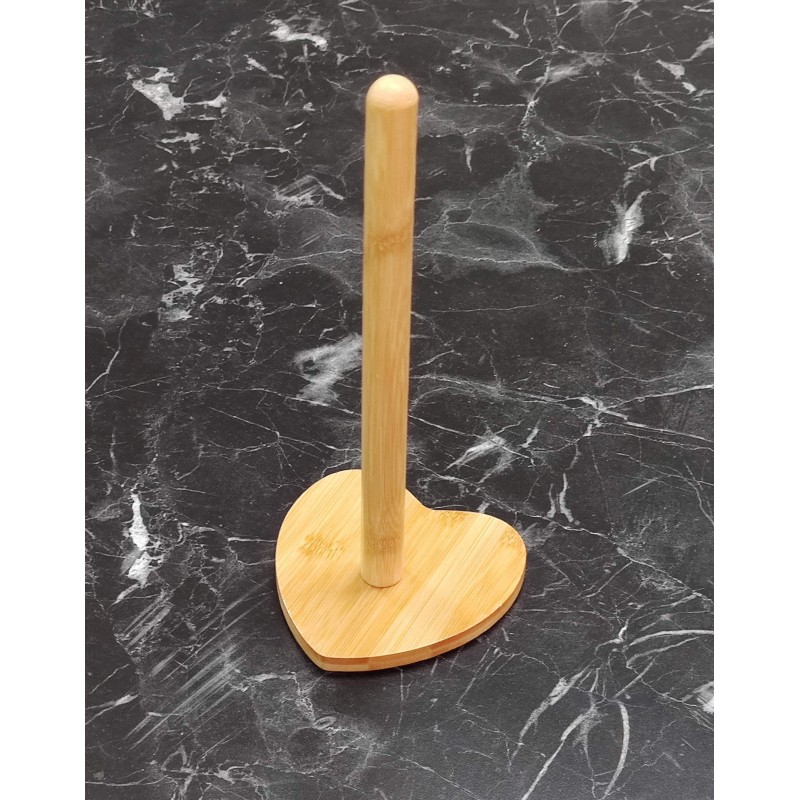 Bambu Havlu ve Peçetelik Asma Aparatı 28 cm Şık ve Pratik Kağıtlık kalp Bambu Havlu ve Peçetelik Asma Aparatı 28 cm Şık ve Pratik Kağıtlık kalp
