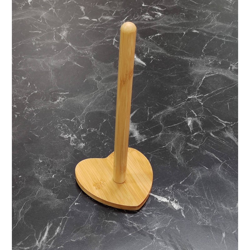 Bambu Havlu ve Peçetelik Asma Aparatı 28 cm Şık ve Pratik Kağıtlık kalp Bambu Havlu ve Peçetelik Asma Aparatı 28 cm Şık ve Pratik Kağıtlık kalp