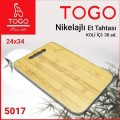Kesme Tahtası ahşap togo gümüş 34x24