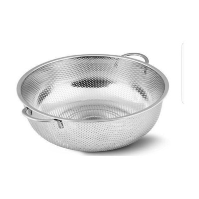 paslanmaz delikli süzgeç makarna süzgeç 23cm