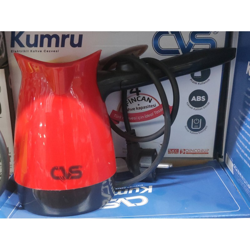 CVS DN 1902G Kumru Elektrikli Cezve kırmızı