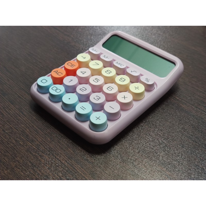 Hesap Makinesi 12 Haneli Yuvarlak Tuşlu Şirin Pinterest Mor