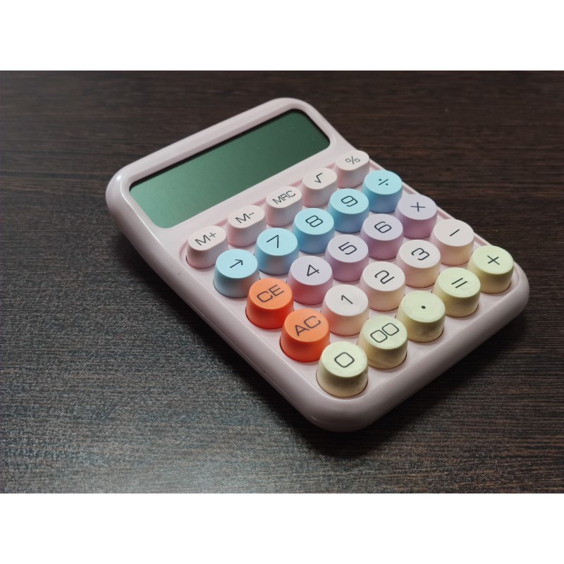 Hesap Makinesi 12 Haneli Yuvarlak Tuşlu Şirin Pinterest pembe