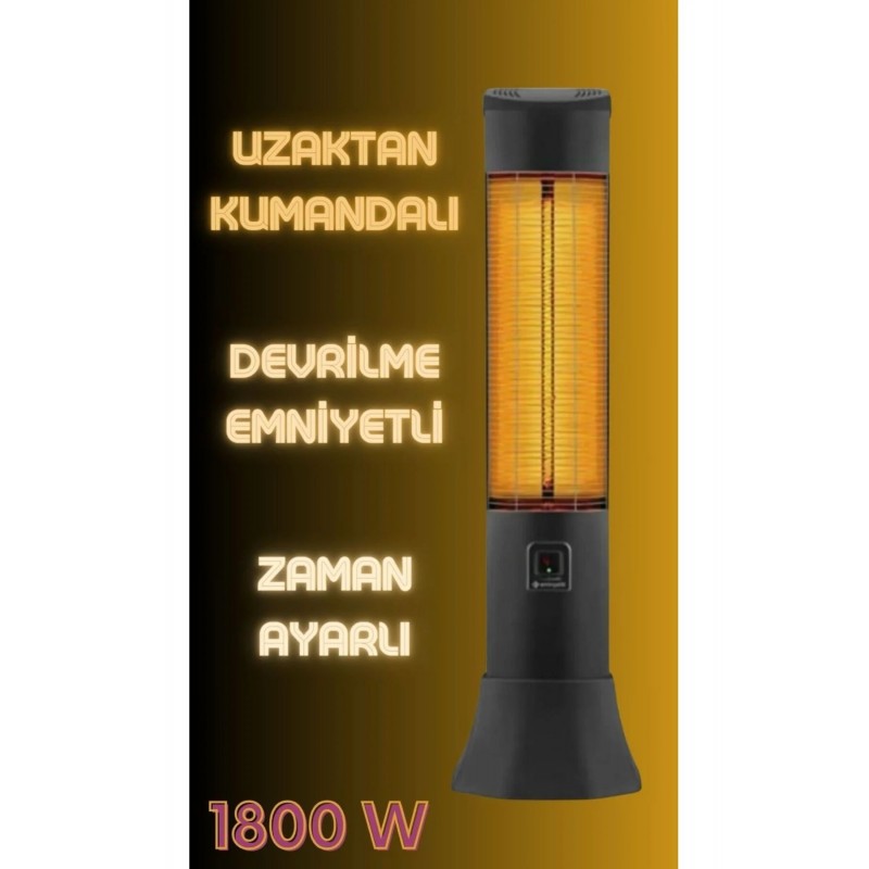 Kumandalı Karbon Infrared Isıtıcı dik konum soba Eminçelik 1618 Rc Kumandalı Karbon Infrared Isıtıcı dik konum soba Eminçelik 1618 Rc