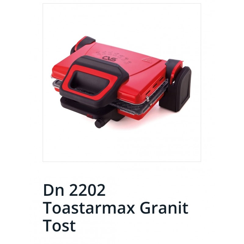 Cvs Dn 2202 Toastarmax Granit Tost Kırmızı Cvs Dn 2202 Toastarmax Granit Tost Kırmızı