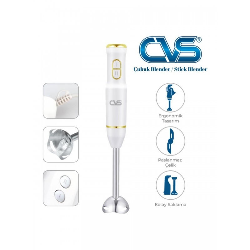 CVS Dn 12115 Gold 1200 Watt 2 Bıçak Çubuk Blender