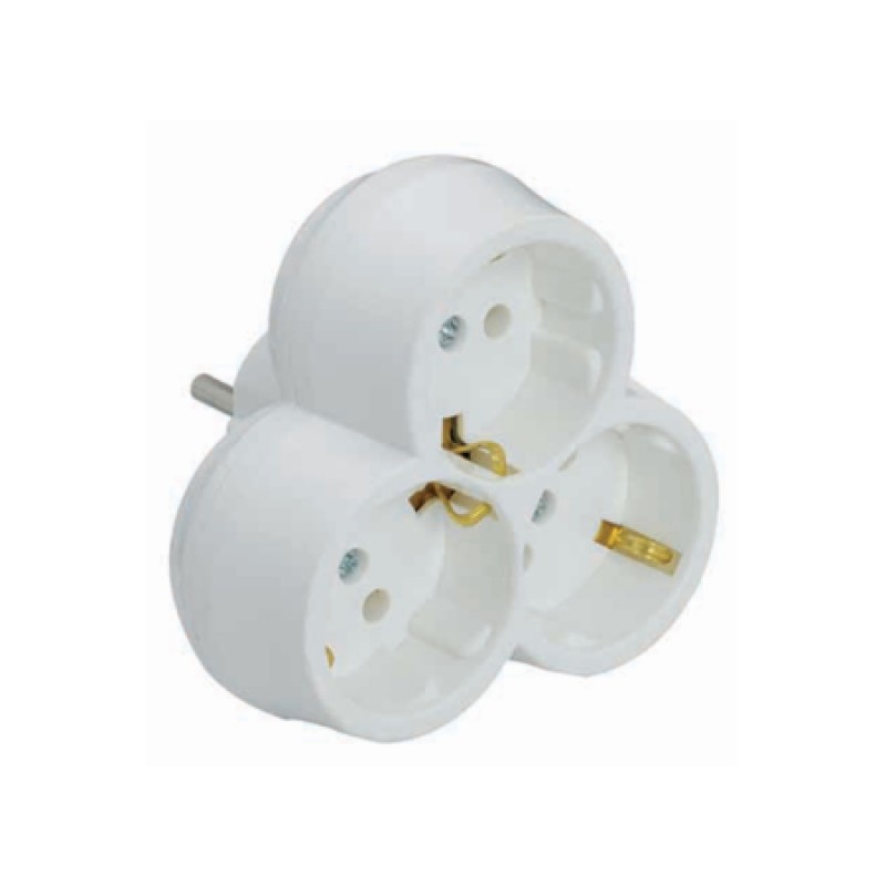 Fiş Priz Papatya DN 9271 3Lü