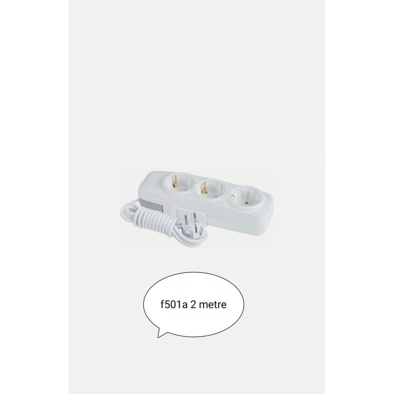 Fiş Priz 3Lü grup 2 metre lara serisi 9229 f501a