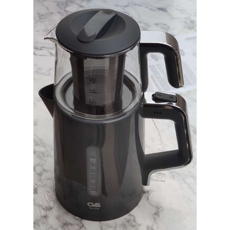 Cvs Dn 1541 Tea Me Deluxe Elektrikli cay Makinesi Cam Gri