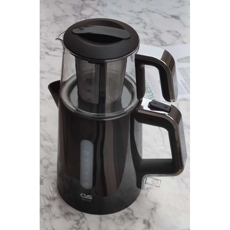Cvs Dn 1541 Tea Me Deluxe Elektrikli cay Makinesi Cam Siyah