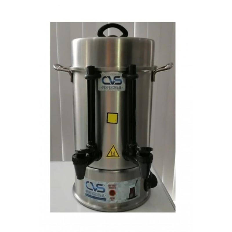 Cvs Elektrikli Termostatlı Paslanmaz Çelik Semaver Çay Otomatı Makinesi 250 Bardak 