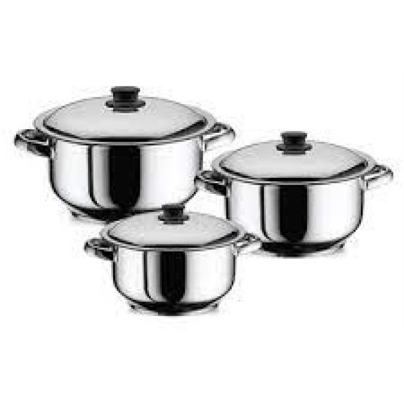 Arian 6 Parça 20-22-24 Cm Çelik Tencere Seti