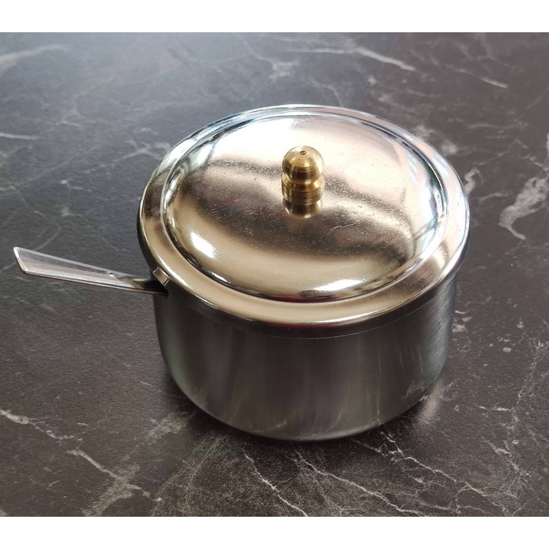 Kafe restaurant çelik baharatlık kapaklı kaşıklı