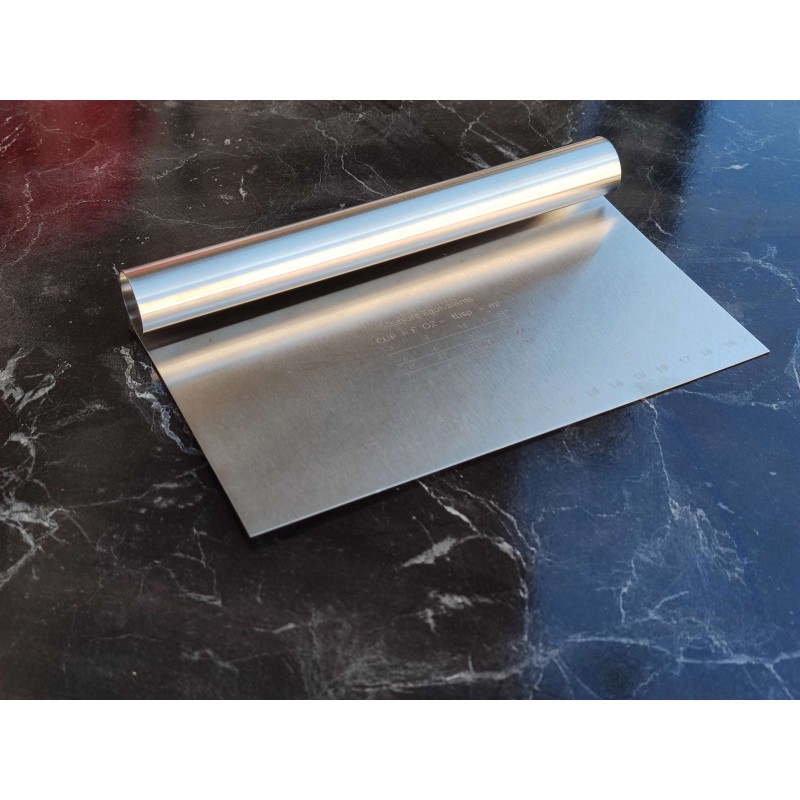 Ölçü İşaretleriyle Paslanmaz Çelik-Hamur Kazıyıcı