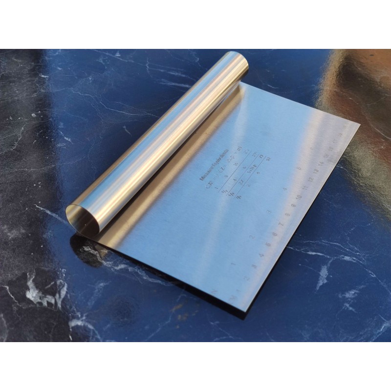 Ölçü İşaretleriyle Paslanmaz Çelik-Hamur Kazıyıcı