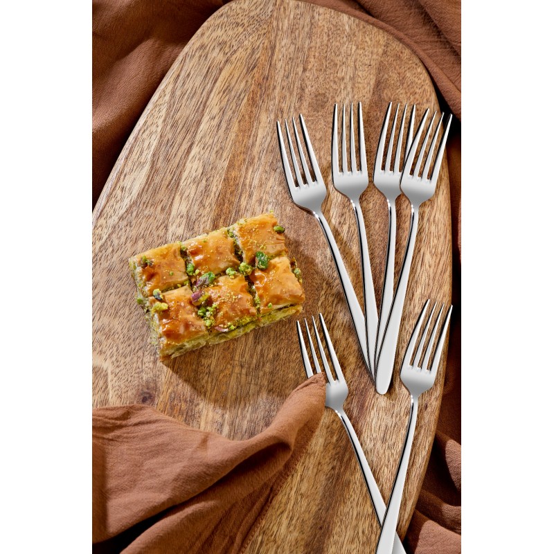 cooker tatlı çatal nilüfer 6lı set 2,5mm