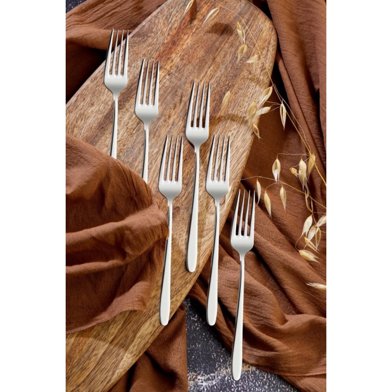 cooker yemek çatal nilüfer 12li set 3mm