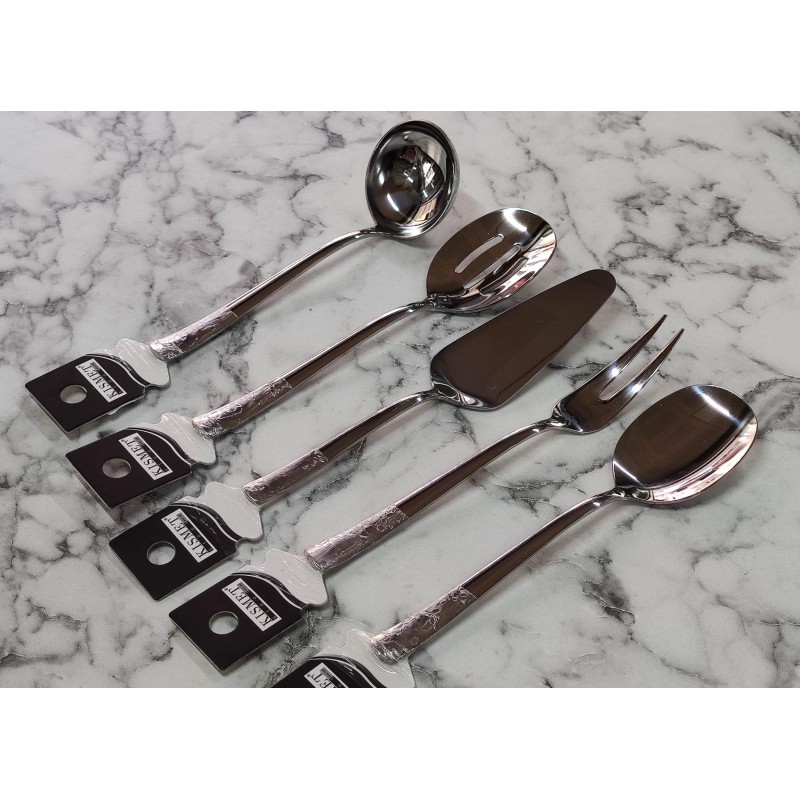 sos kepçe kevgir kaşık ıspatula çatal seti