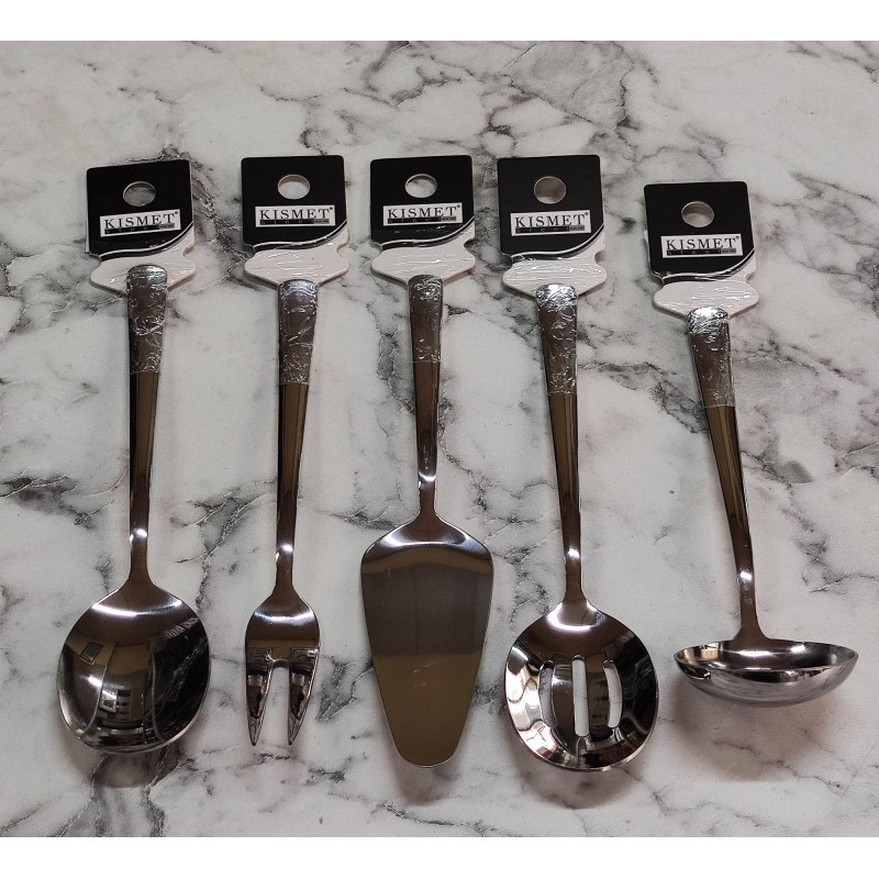 sos kepçe kevgir kaşık ıspatula çatal seti