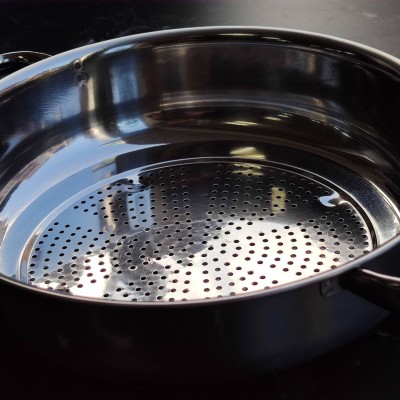 Makarna Süzgeci Kulplu Çelik 2no 28cm Makarna Süzgeci Kulplu Çelik 2no 28cm