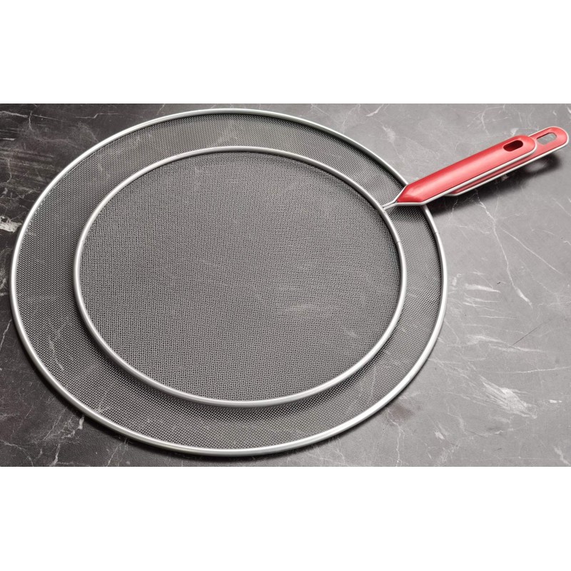 Yağ sıçratmaz tel süzgeç 33cm 25cm 2li set