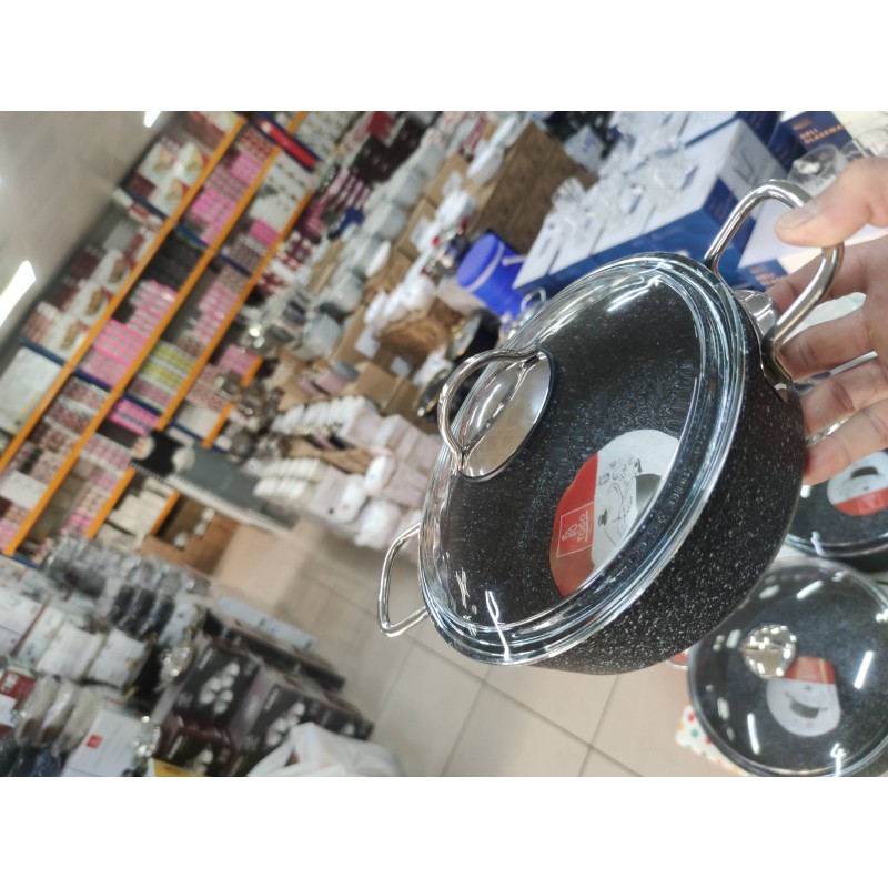 Togo gri granit 22cm pilavlık sarma dolma tenceresi