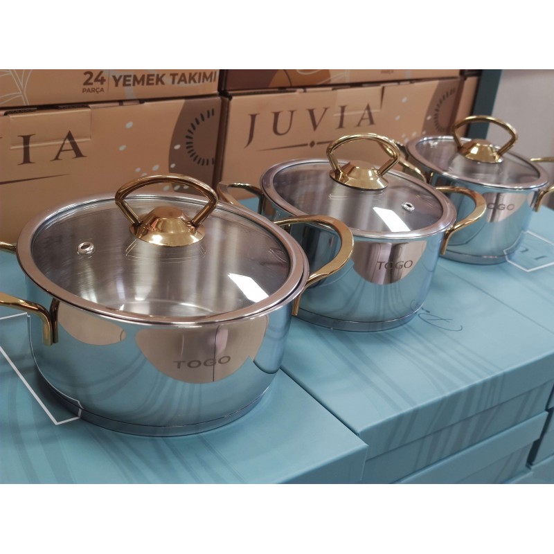 çelik tencere minicik altın 12cm