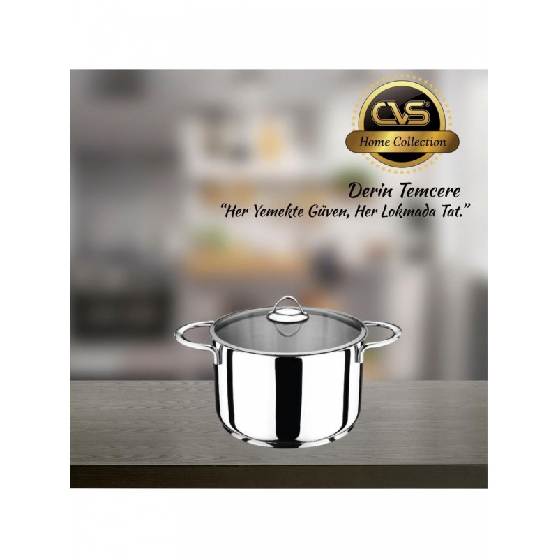 CVS 20 cm Derin Tencere 18/10 süper kalite