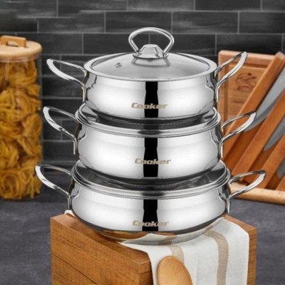 Cooker Paslanmaz Çelik Lara Sahan Seti