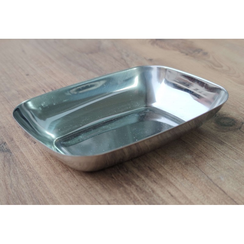 çelik salata kare kayık tabak 14cm çelik salata kare kayık tabak 14cm