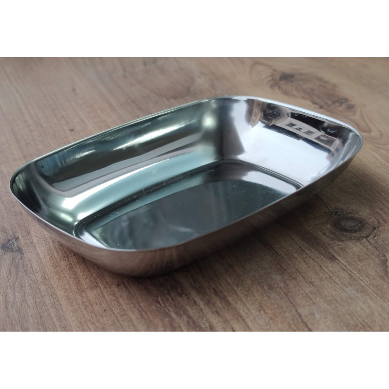 çelik salata kare kayık tabak 14cm çelik salata kare kayık tabak 14cm