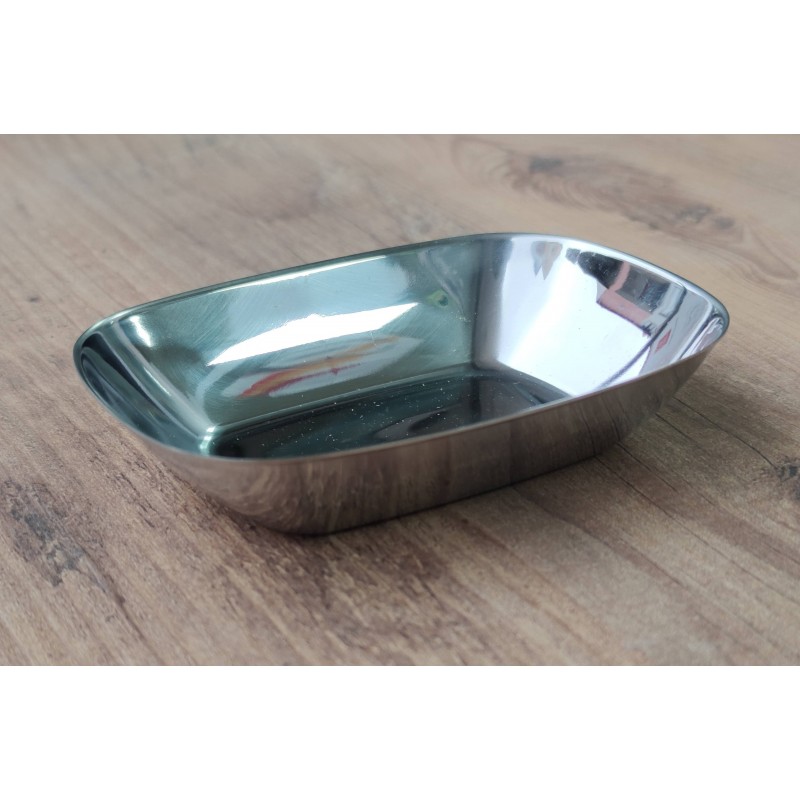 çelik salata kare kayık tabak 14cm çelik salata kare kayık tabak 14cm