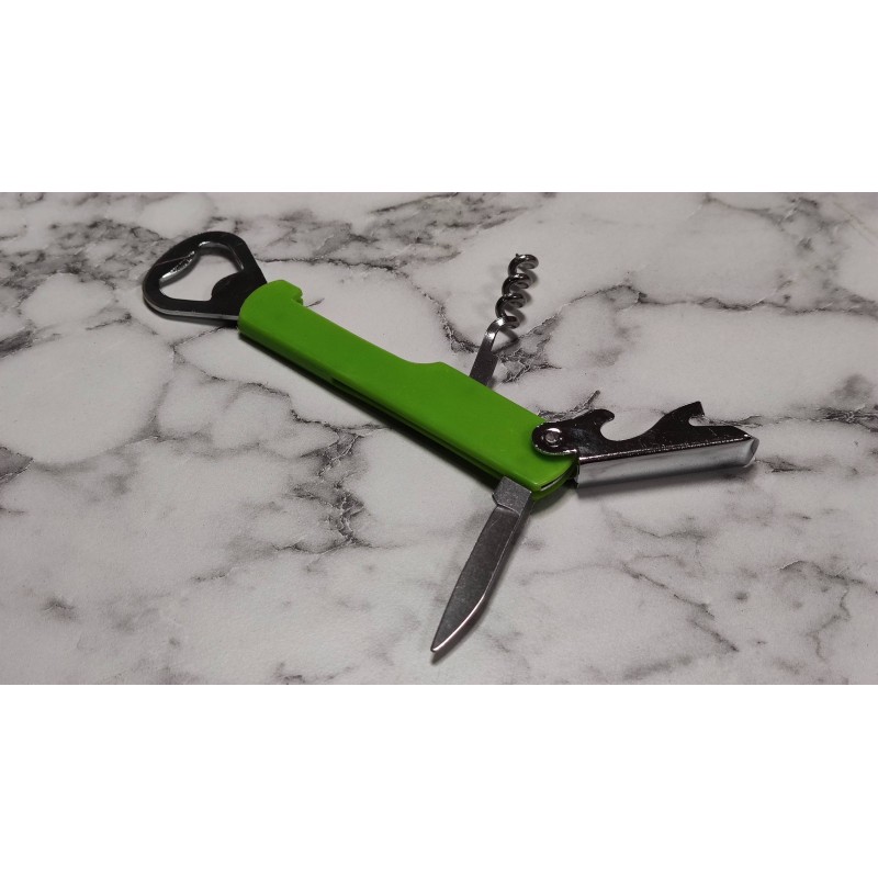 Tirbuşon açacak teneke açmalı yeşil