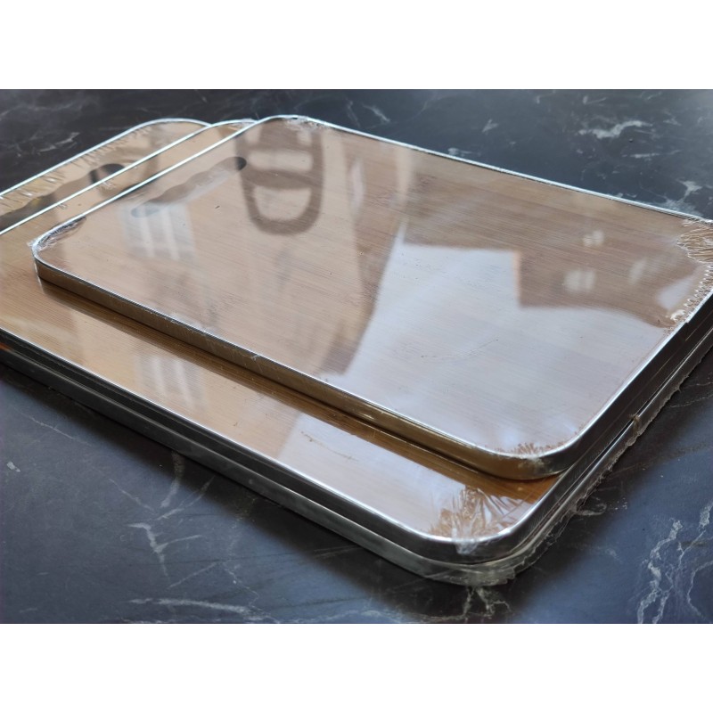 Kesme Tahtası ahşap togo 3lü set gümüş