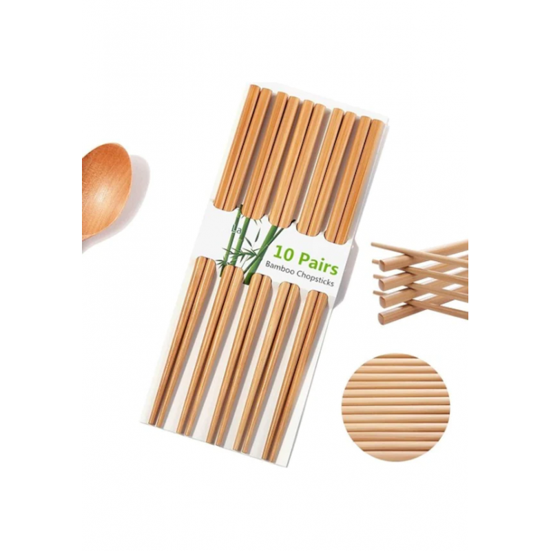 Bambu Yemek Çubuğu Sushi Noodle Japon Çin Yemek Çubuğu 20li