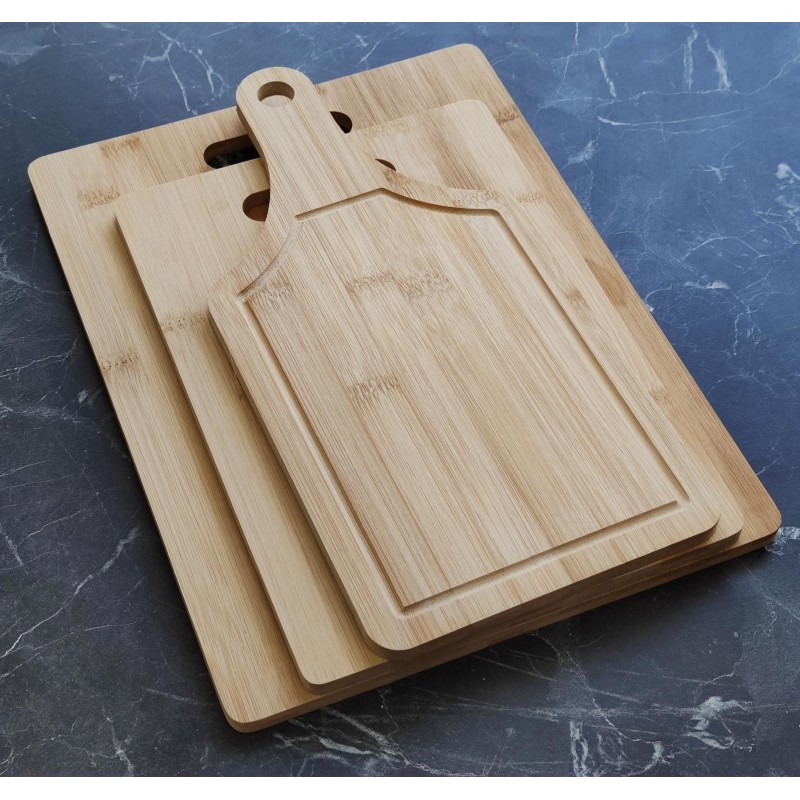 Kesme Tahtası ahşap togo 3lü set