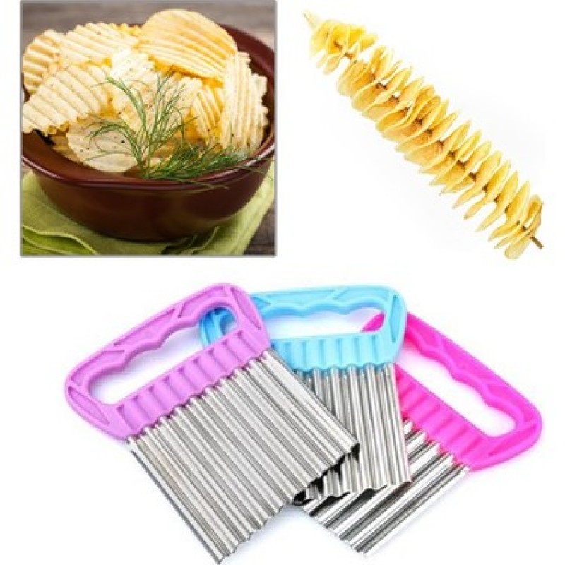 Chips Chopper Şekilli Sebze Ve Meyve Dilimleyici 