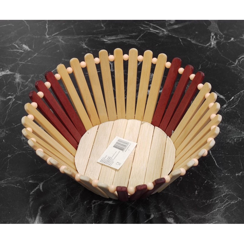 Ekmeklik sunumluk yuvarlak ahşap