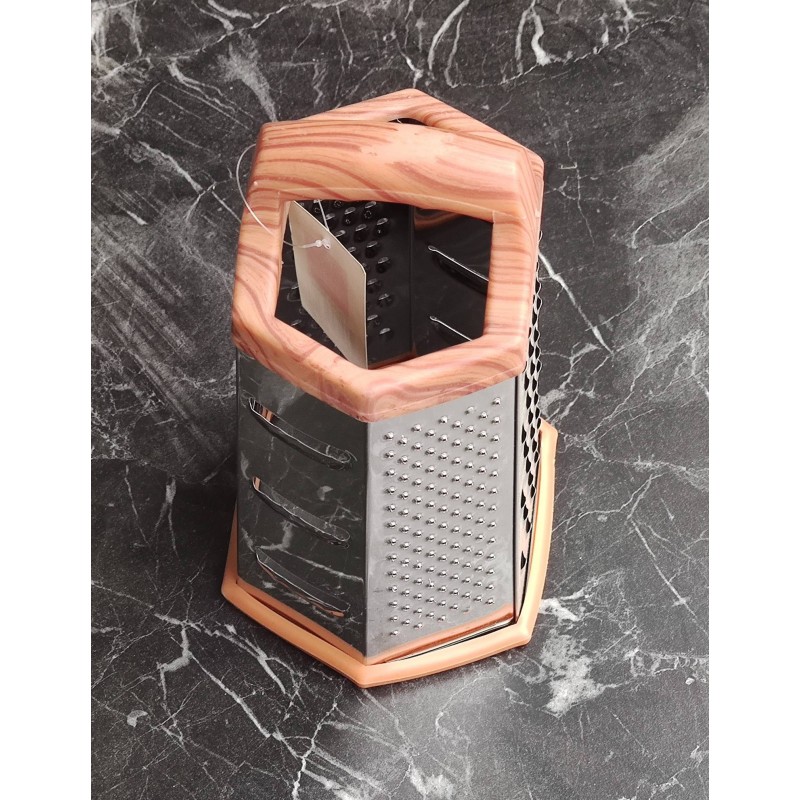 Rende Plastik Saplı Çok Fonksiyonlu Rende 6 Farklı Model 22 cm x 11 cm ahşap renk