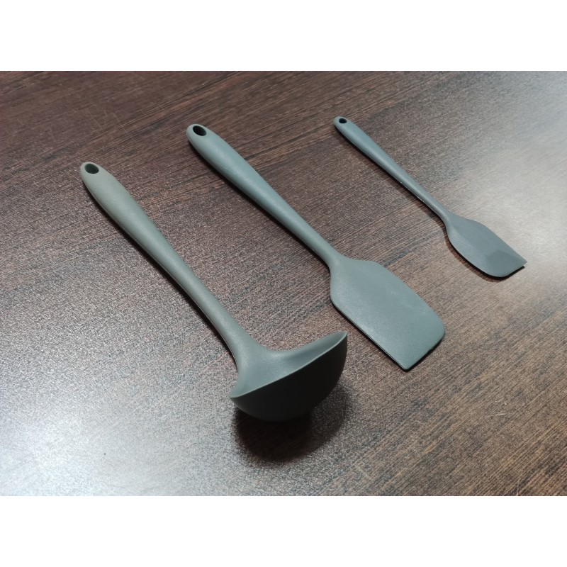 Cooker Silikon Kepçe seti gri Cooker Silikon Kepçe seti gri