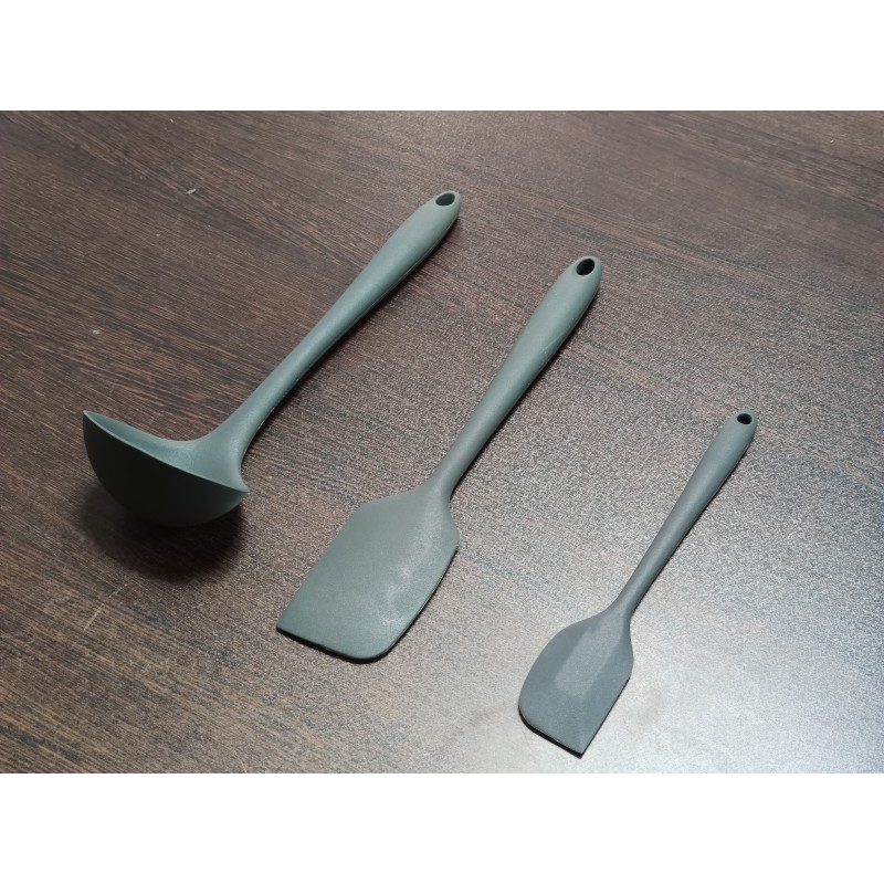 Cooker Silikon Kepçe seti gri Cooker Silikon Kepçe seti gri