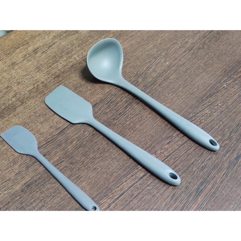 Cooker Silikon Kepçe seti gri Cooker Silikon Kepçe seti gri