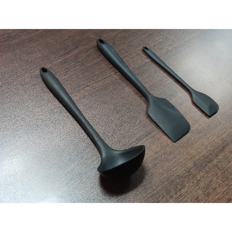 Cooker Silikon Kepçe seti siyah