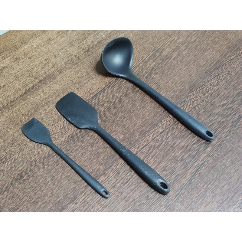 Cooker Silikon Kepçe seti siyah