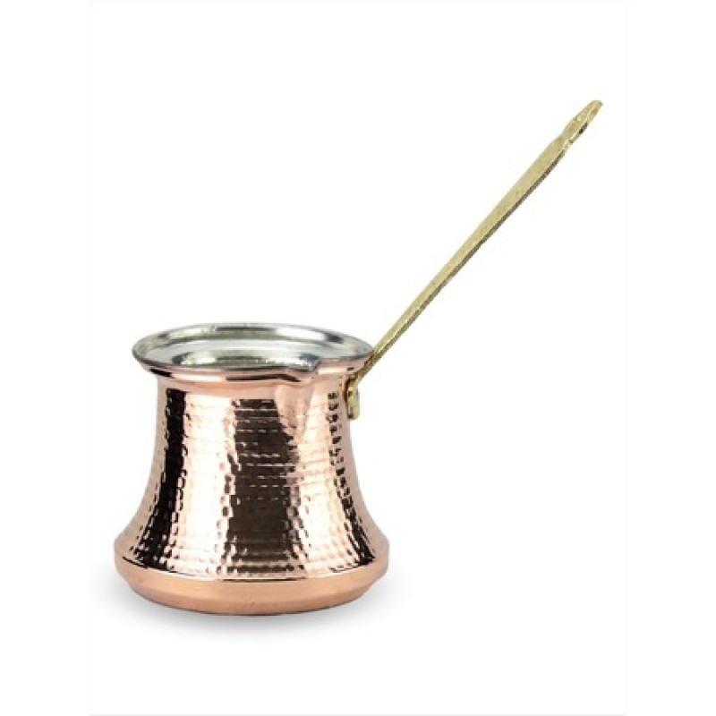 bakır cezve ve sütlük 4 kişilik